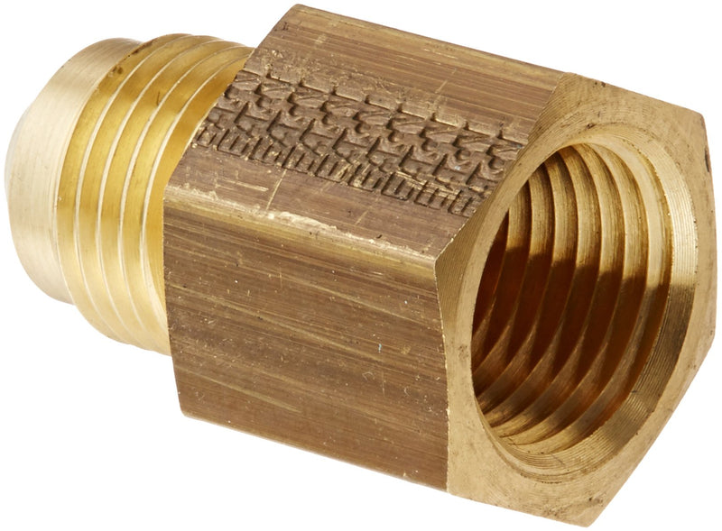 [Australia - AusPower] - Eaton Aeroquip 2001-6-6B Brass Flared Tube Fitting, Adapter, 3/8" Male SAE 45 Degree x 3/8" Female Pipe Thread 