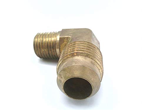 [Australia - AusPower] - Eaton Aeroquip 2003-4-8B Brass Flared Tube Fitting, 90 Degree Elbow, 3/4" Male SAE 45 Degree x 1/4" Male Pipe Thread 