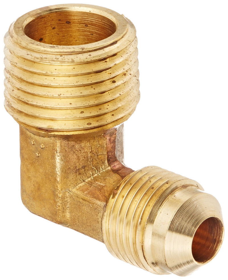 [Australia - AusPower] - Eaton Aeroquip 2003-8-6B Brass Flared Tube Fitting, 90 Degree Elbow, 3/8" Male SAE 45 Degree x 1/2" Male Pipe Thread 