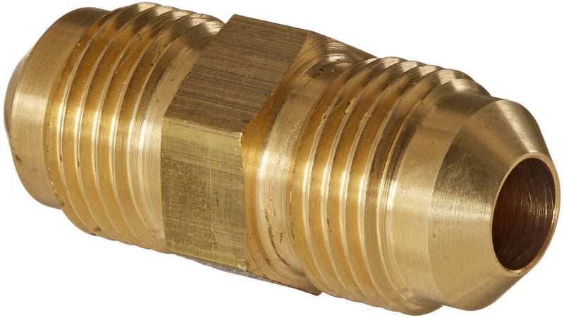 [Australia - AusPower] - Eaton Aeroquip 2060-6-6B Brass Flared Tube Fitting, Union, 3/8" Male SAE 45 Degree 