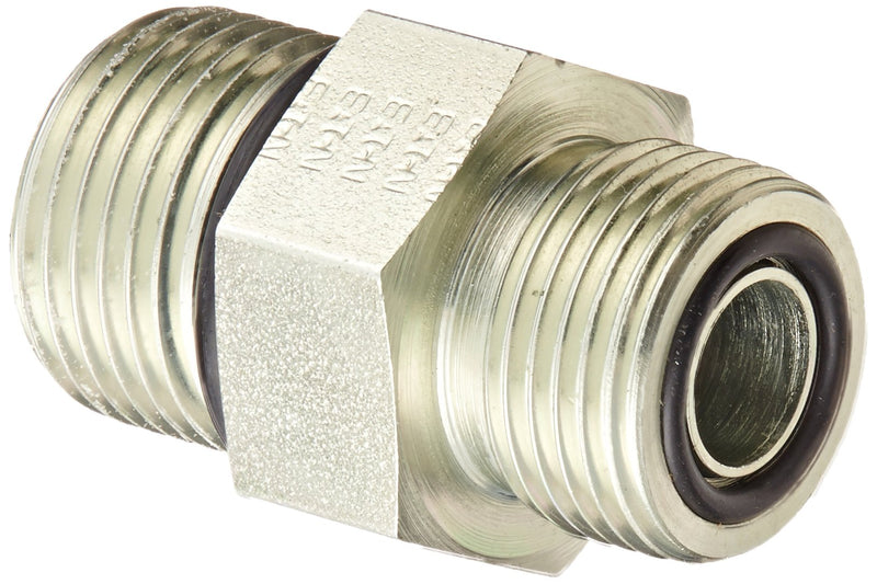 [Australia - AusPower] - Eaton Aeroquip FF1852T0810S Steel Tube Fitting, Adapter, 1/2" Tube OD Face Seal Male x 5/8" O-Ring Boss Male 