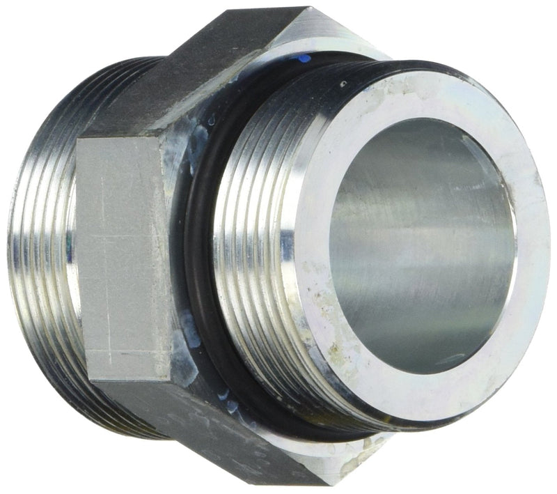 [Australia - AusPower] - Eaton Aeroquip FF1852T2424S Steel Tube Fitting, Adapter, 1-1/2" Tube OD, 2" Face Seal Male x 1-7/8" O-Ring Boss Male 