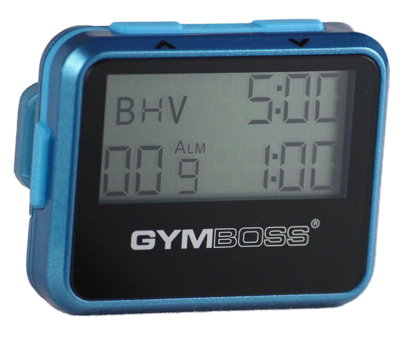 [Australia - AusPower] - Gymboss Interval Timer and Stopwatch - Teal / Blue Metallic Gloss 