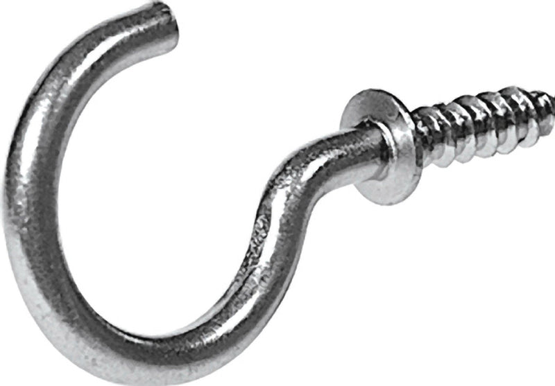 [Australia - AusPower] - The Hillman Group 592019 Cup Hooks, 7/8-Inch, Nickel, 8-Pack 