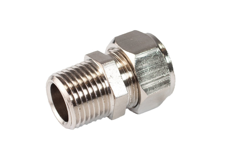[Australia - AusPower] - Maxline M8001 Straight Fitting for 1/2-Inch Tubing with 3/8-Inch Male NPT Thread 