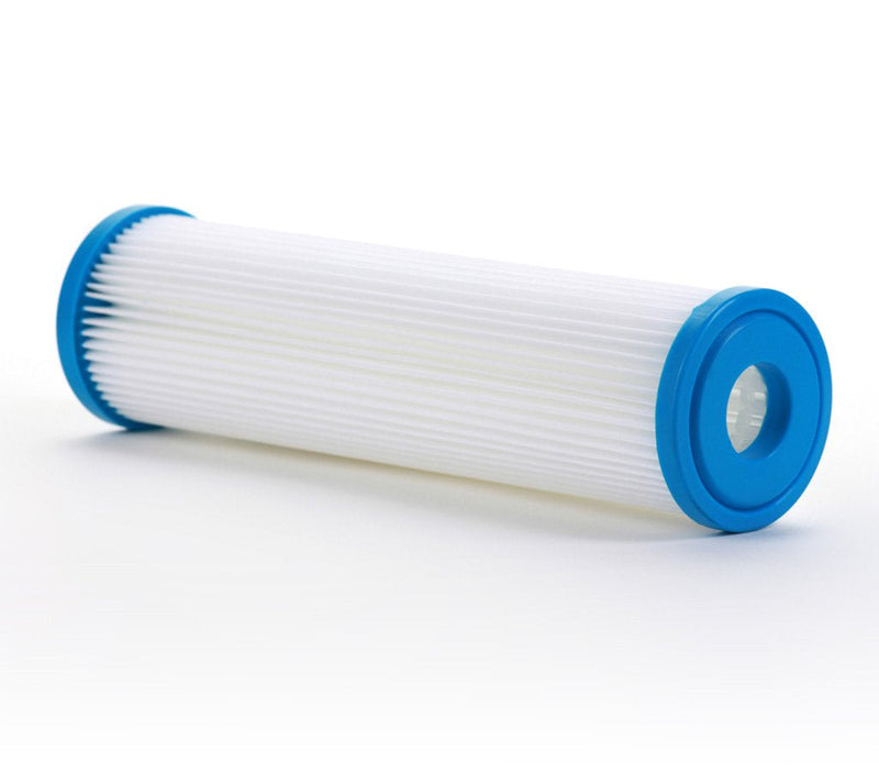 [Australia - AusPower] - Hydronix SPC-25-1050 Polyester Pleated Sediment Water Filter, Washable & Reusable, 2.5" X 10", 50 Micron 