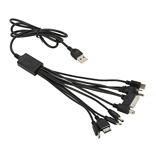 [Australia - AusPower] - Sudroid 10 in 1 Universal Multifunction Cable Fit USB Charger Cell Mobile Phone MP4 Zaf Black 