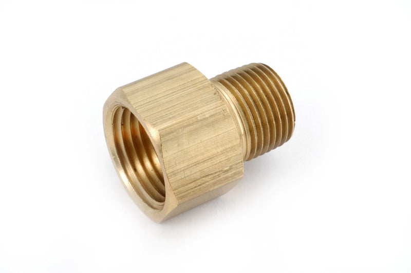 [Australia - AusPower] - Anderson Metals 06120 Brass Pipe Fitting, Reducer Adapter, 1/4" NPT Male x 1/2" NPT Female Pipe 