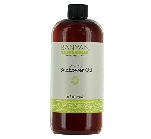 [Australia - AusPower] - Banyan Botanicals Sunflower Oil – Organic Expeller Pressed Sunflower Oil for Massage ­­– Smooth & Light Massage Oil for Abhyanga, Ayurvedic Self-Massage – 16 oz – Non GMO Sustainably Sourced Vegan 16 Fl Oz (Pack of 1) 
