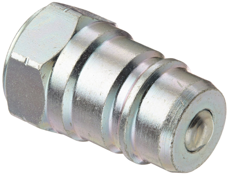 [Australia - AusPower] - Dixon Valve AG3F3 Steel Agricultural Push-Pull Ball Valve Hydraulic Fitting, Nipple, 3/8" Coupling x 3/8" - 18 NPTF Female Thread 