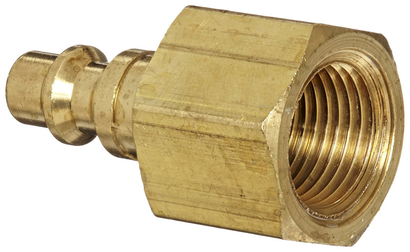 [Australia - AusPower] - Dixon Valve and Coupling DCP2023B Brass Air Chief Industrial Interchange Air Fitting, Quick-Connect Plug, 1/4" Coupler x 3/8" NPT Female Thread, 37 CFM Flow Rating 1/4" x 3/8" 