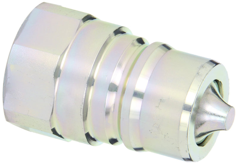 [Australia - AusPower] - Dixon Valve K8F8 Steel ISO-A Interchange Hydraulic Fitting, Nipple, 1" Coupling x 1" - 11-1/12 NPTF Female Thread 