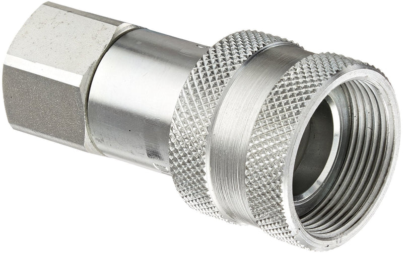 [Australia - AusPower] - Dixon Valve 3TF3 Steel High Pressure Ball Interchange Fitting, Coupler, 3/8" Coupling x 3/8" - 18 NPTF Female Thread 