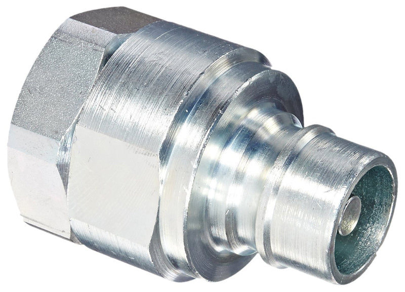 [Australia - AusPower] - Dixon Valve V6F6 Steel Snap-Tite H/IH Interchange Hydraulic Fitting, Valved Nipple, 3/4" Coupling, 3/4" - 14 NPTF Female Thread 