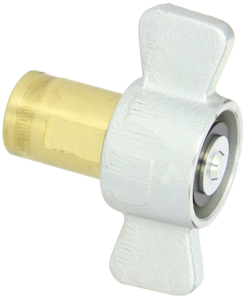 [Australia - AusPower] - Dixon Valve 6WF4-B Brass Wingstyle Interchange Hydraulic Fitting, Coupler, 3/4" Coupling x 1/2" - 14 NPTF Female Thread 