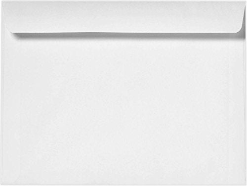 [Australia - AusPower] - 7 1/2 x 10 1/2 Booklet Envelopes - 24lb. Bright White (50 Qty) | Perfect for Catalogs, Jumbo Cards, Annual Reports, Brochures, Magazines, and More! | 24lb Paper | 12252-50 