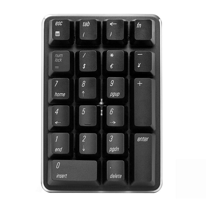 [Australia - AusPower] - Mechanical Numeric Keypad GATERON Red Switch 2.4G Wireless Gaming Keypad 21 Keys Mini Numpad Portable Keypad Extended Layout Black Magicforce by Qisan 