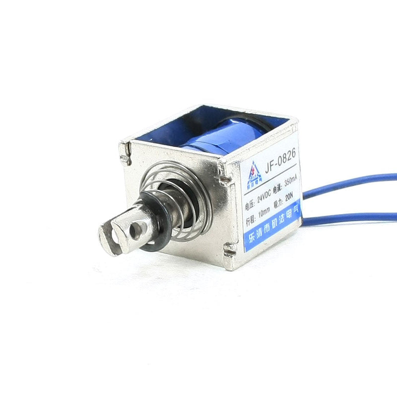 [Australia - AusPower] - uxcell a13060500ux0006 Push Pull Type Open Frame Solenoid Electromagnet, 20N 4.4 lb, 10 mm, DC 24V, 350 mA 