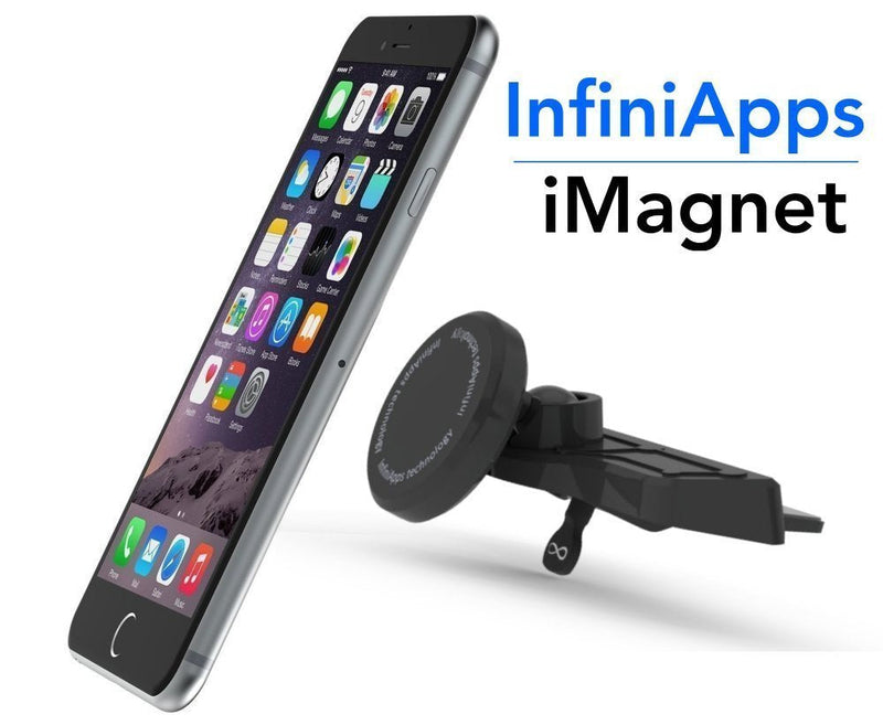 [Australia - AusPower] - [Maker of iMagnet] Car Mount, Magnetic Mount-InfiniApps The Original Patented Slyde CD Slot Mount, Car Phone Mount for Smartphones iPhone Series, All Galaxy S Series, All Notes and Tablets 
