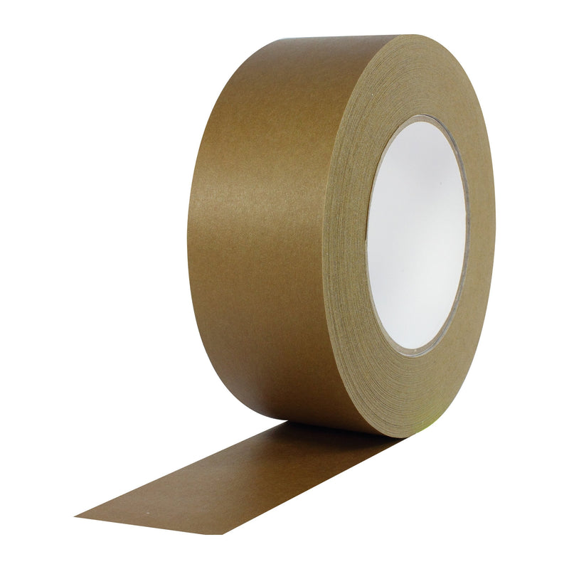 [Australia - AusPower] - ProTapes Pro 184HD Rubber High Tensile Kraft Flatback Carton Sealing Tape with Paper Backing, 7 mils Thick, 55 yds Length x 2" Width, Dark Brown (Pack of 1) 