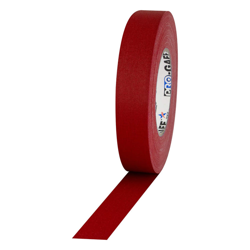 [Australia - AusPower] - 1" Width ProTapes Pro Gaff Premium Matte Cloth Gaffer's Tape With Rubber Adhesive, 11 mils Thick, 55 yds Length, Red (Pack of 1) 1" (Pack of 1) 