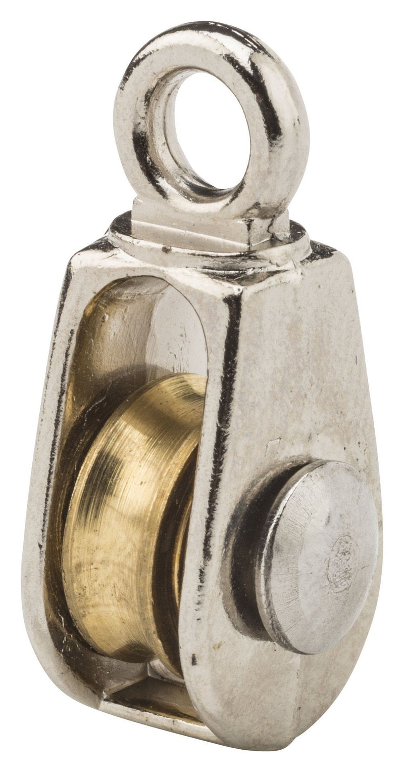 [Australia - AusPower] - National Hardware N243-584 3203BC Fixed Single Pulley in Nickel 
