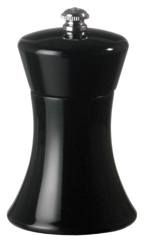 [Australia - AusPower] - Fletchers' Mill Sierra Pepper Mill, Black - 4 Inch, Adjustable Coarseness Fine to Coarse, MADE IN U.S.A. 
