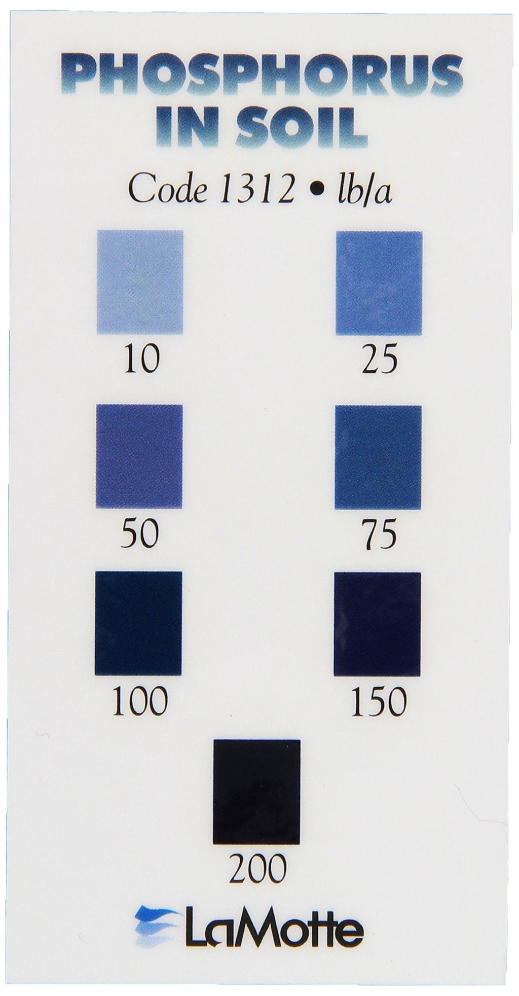 [Australia - AusPower] - LaMotte 1312 Soil pH Test Kit Color Chart, Phosphorous 