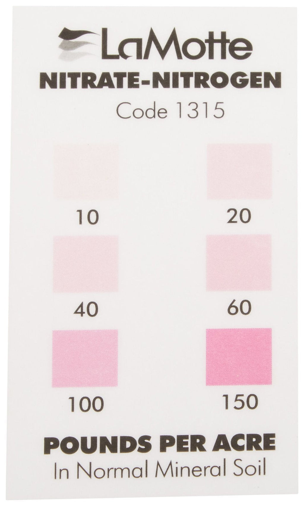 [Australia - AusPower] - LaMotte 1315 Soil pH Test Kit Color Chart, Nitrate Nitrogen 