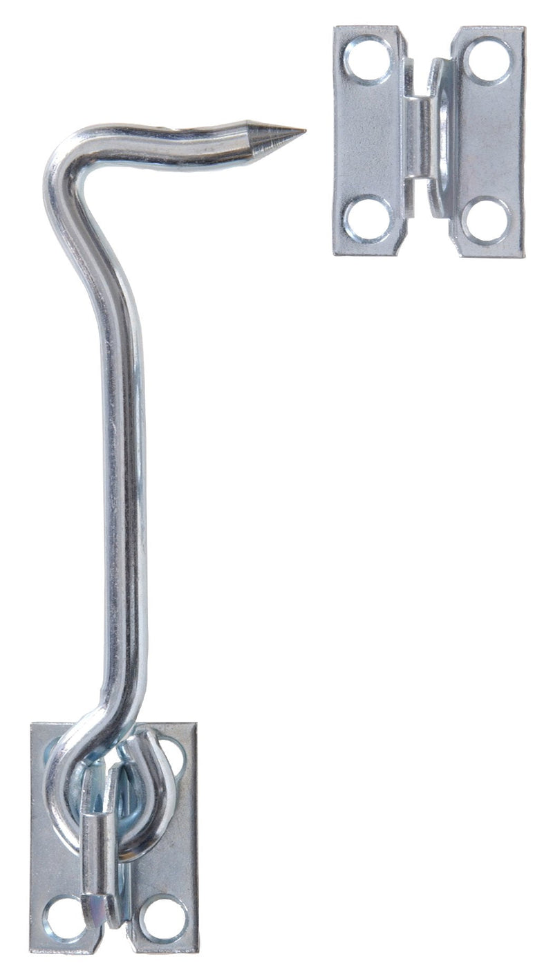 [Australia - AusPower] - Hillman Hardware Essentials 851932 Gate Hook Latch with Plate Staples Zinc 5" 