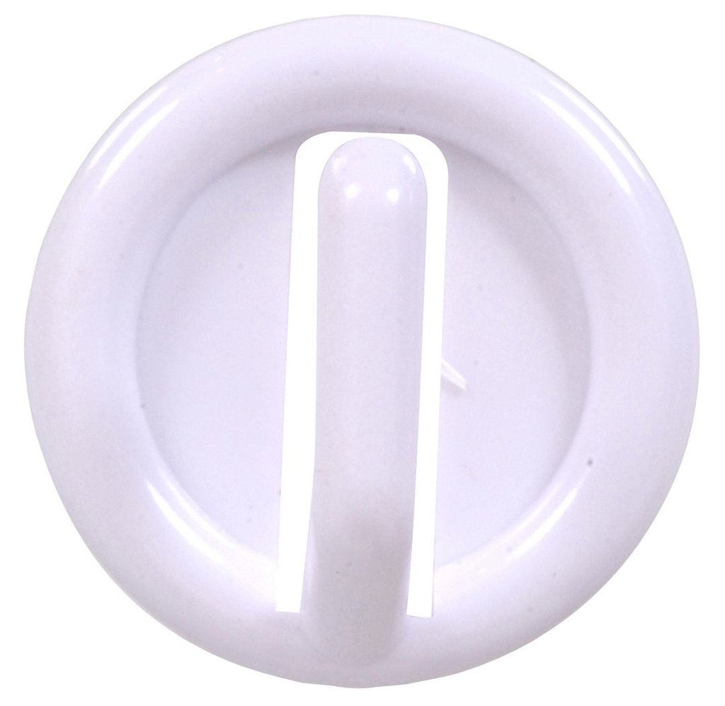 [Australia - AusPower] - Hillman Hardware Essentials 852099 Round Plastic Hanging Hook White- 4 Pack 