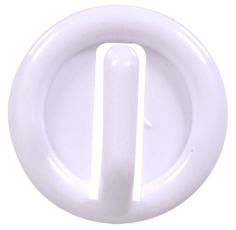 [Australia - AusPower] - Hillman Hardware Essentials 852099 Round Plastic Hanging Hook White- 4 Pack 