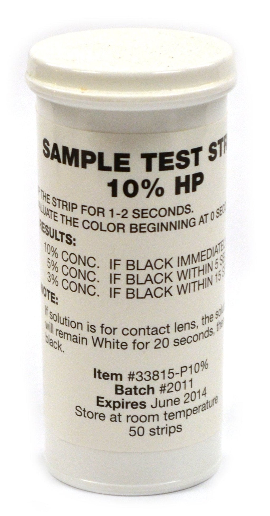 [Australia - AusPower] - Eisco Labs Very High Level Peroxide Test Strips, Food Grade, up 10% Conc. (Vial of 50) 