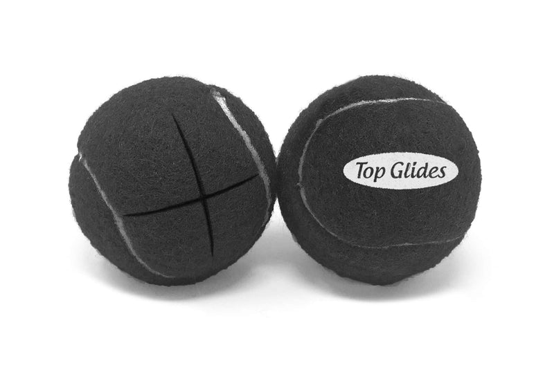 [Australia - AusPower] - Top Glides Precut Walker Tennis Ball Glides (Black) Black 