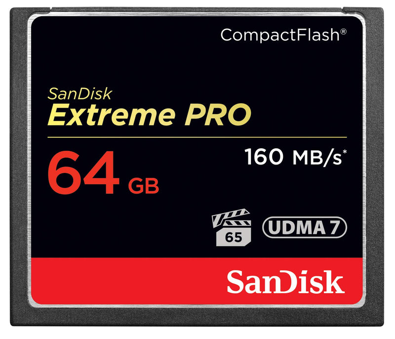 [Australia - AusPower] - SanDisk 64GB Extreme PRO Compact Flash Memory Card UDMA 7 Speed Up To 160MB/s - SDCFXPS-064G-X46 