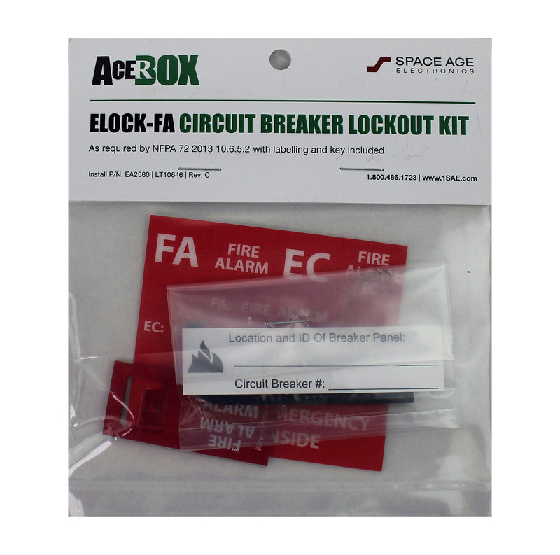 [Australia - AusPower] - EClips ELOCK-FA, E-Series Fire Lockout Kit 