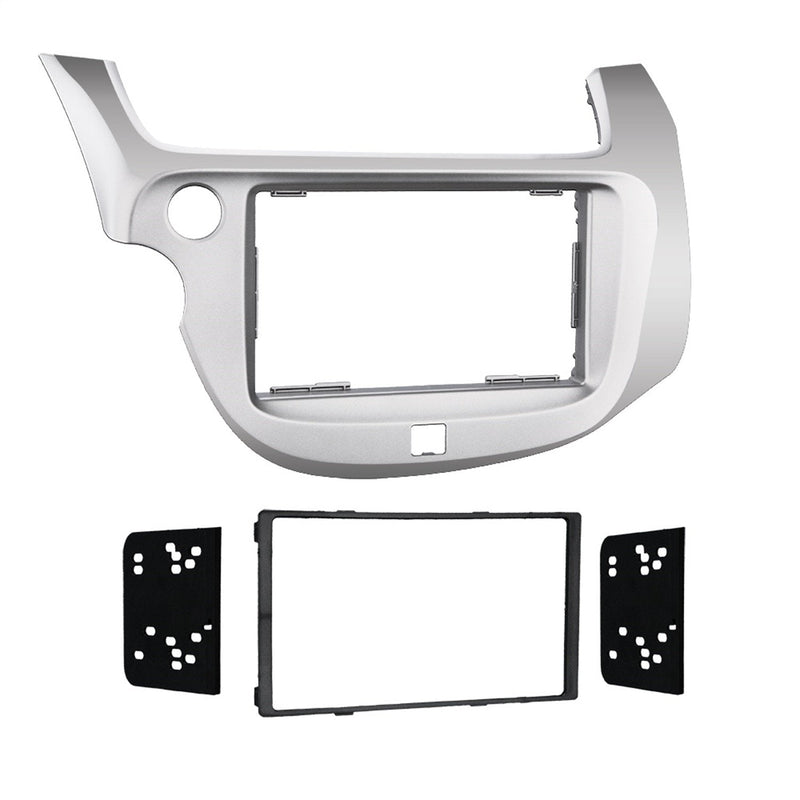[Australia - AusPower] - Metra 2009 - 2013 Honda Fit Dash Kit Double Din for Radio Install Silver 