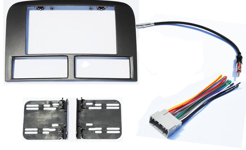 [Australia - AusPower] - Double Din Aftermarket Stereo Navigation Bezel Radio Install Kit Compatible With Jeep Grand Cherokee WJ 2002-2004 