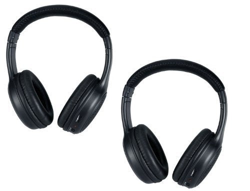 [Australia - AusPower] - Wireless Headphones Compatible with QX DVD Player System - 2 Programmed IR Headsets 