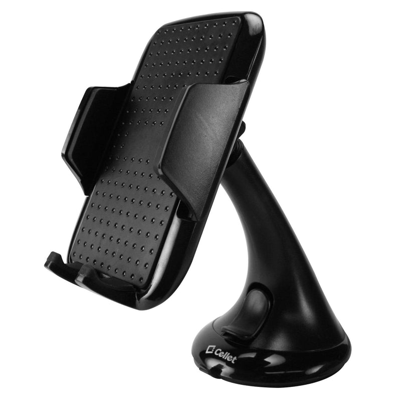 [Australia - AusPower] - Cellet PH675BK Windshield Car Phone Holder Mount, Universal Compatibility including Samsung Note 8 Galaxy S8/Plus/S7/Edge/S6/ S6 Edge Plus, iPhone X/8/8 Plus/6/6s Plus/5/5s, LG G5/G4, HTC 10 Black Phone Craddle Mount 