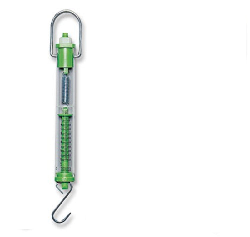 [Australia - AusPower] - Ajax Scientific Plastic Tubular Spring Scale, 500g/5N Weight Capacity, Green 
