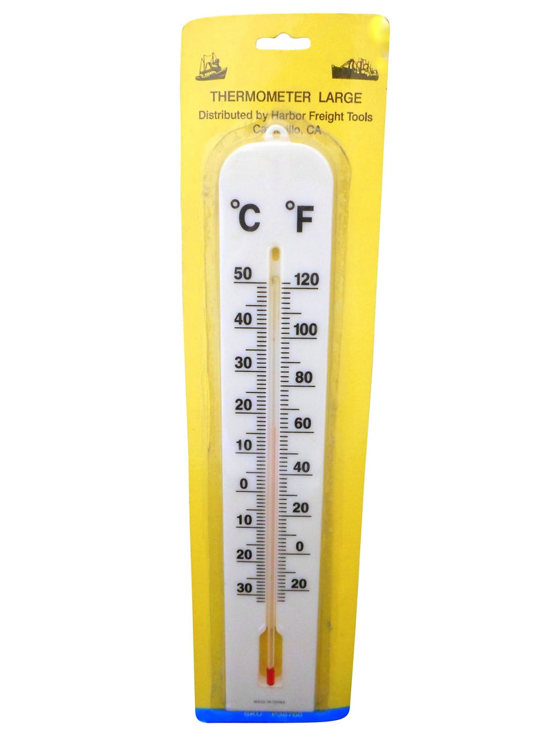 [Australia - AusPower] - Ajax Scientific Dual Scale Red Alcohol Thermometer, -35 to 50 Degree C Temperature Range, 41cm Length x 6.5cm Width x 1cm Thick 