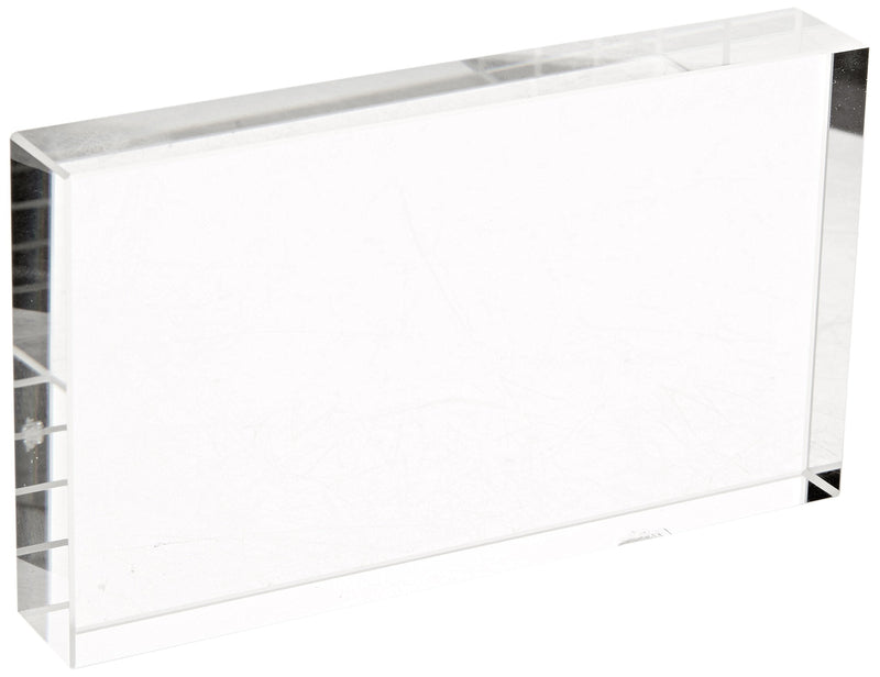 [Australia - AusPower] - United Scientific RCB115-G Clear Glass Rectangular Block, 115mm L x 65mm W x 20mm Thick 