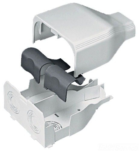 [Australia - AusPower] - Panduit T45EEIW Power Rated Raceway Entrance End Fitting, Off White 