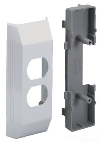 [Australia - AusPower] - Panduit T45HEBIW Duplex Electrical Bracket and Box, Off White 