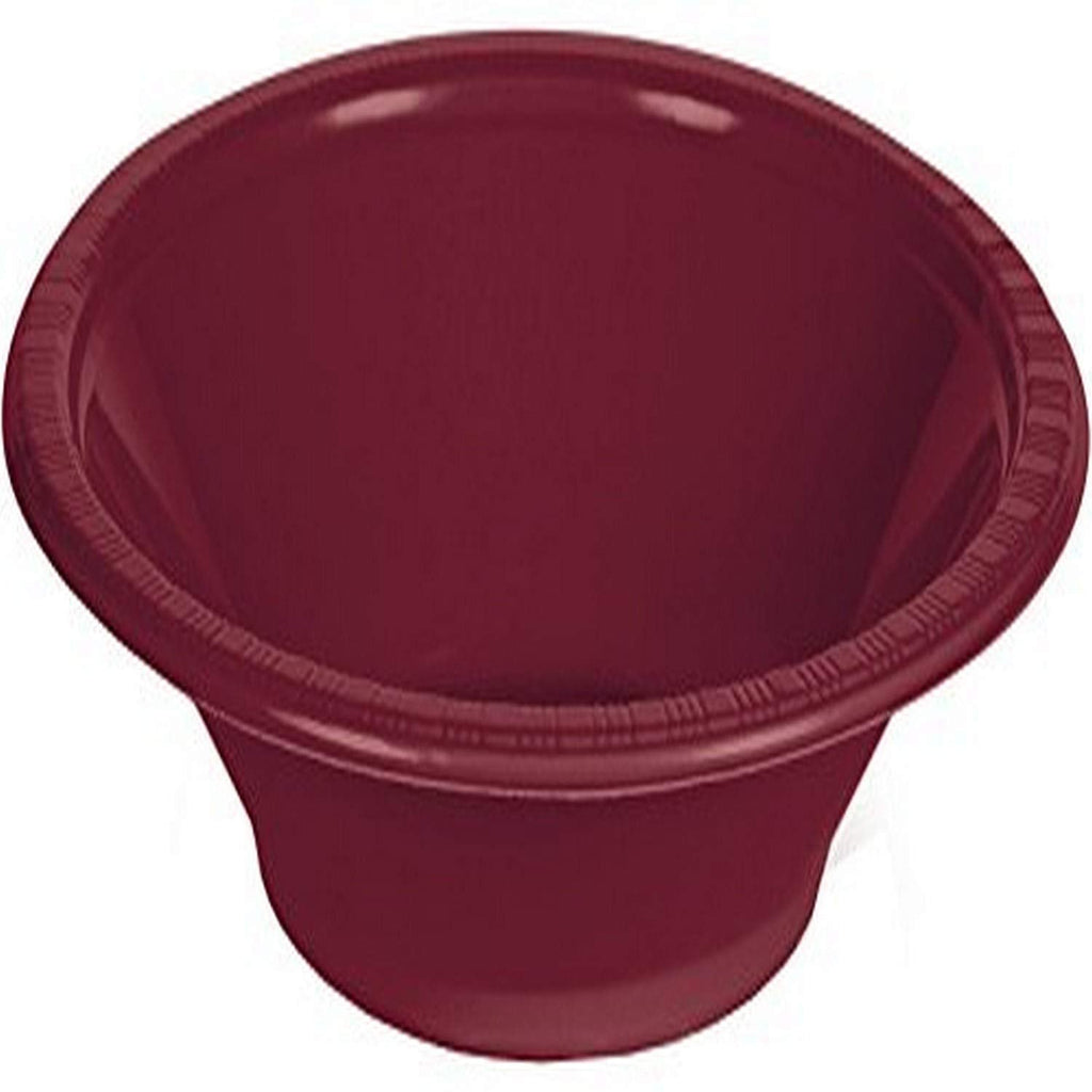 [Australia - AusPower] - Creative Converting Burgundy Red Disposable Plastic Bowl, 12 oz 