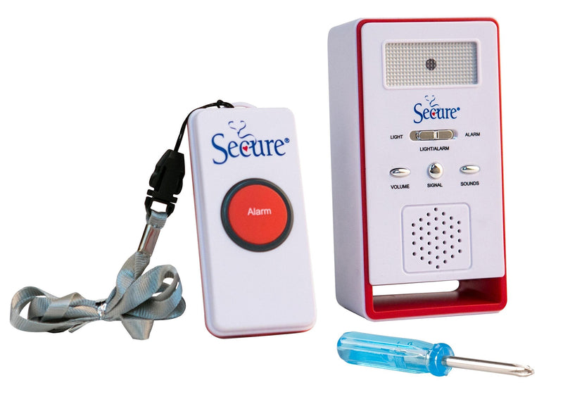 [Australia - AusPower] - Secure SWCB-1 Wireless Remote Nurse Alert System - SOS Help Pendant Call Button and Caregiver Pager Kit - 500+ Ft Range … (1 Transmitter Set) 1 Transmitter Set 