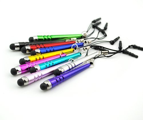[Australia - AusPower] - TCD [10 Pack] Colorful Mini Baseball Capacitive Stylus Pens [Universal] Compatible with All Touch Screen Devices [Asssorted Colors] 