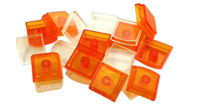 [Australia - AusPower] - X-keys Keycap Cherry MX Compatible (1x1, Orange, 10 Pack) 1x1 
