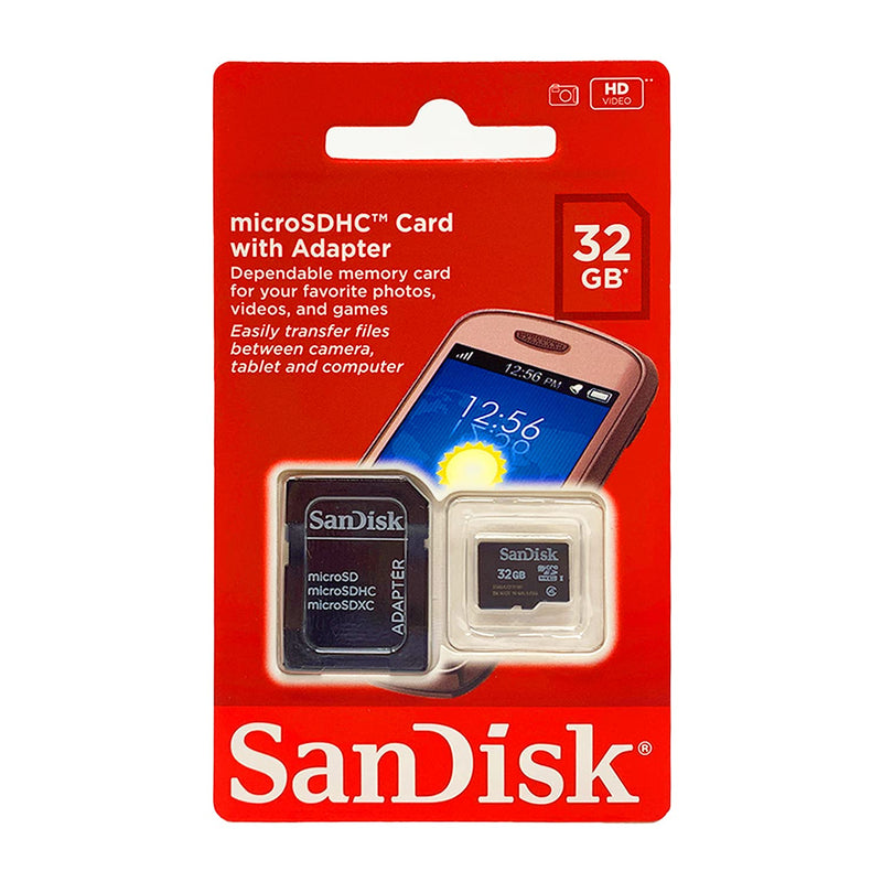 [Australia - AusPower] - Sandisk 32GB 32G Micro SDHC Class 4 TF Memory Card Bulk Packaged 